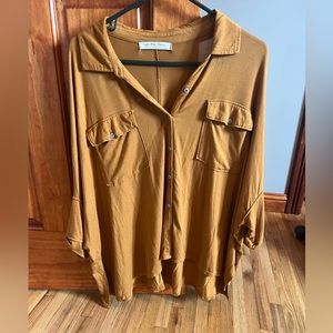 We the Free Free People Henley Button Down